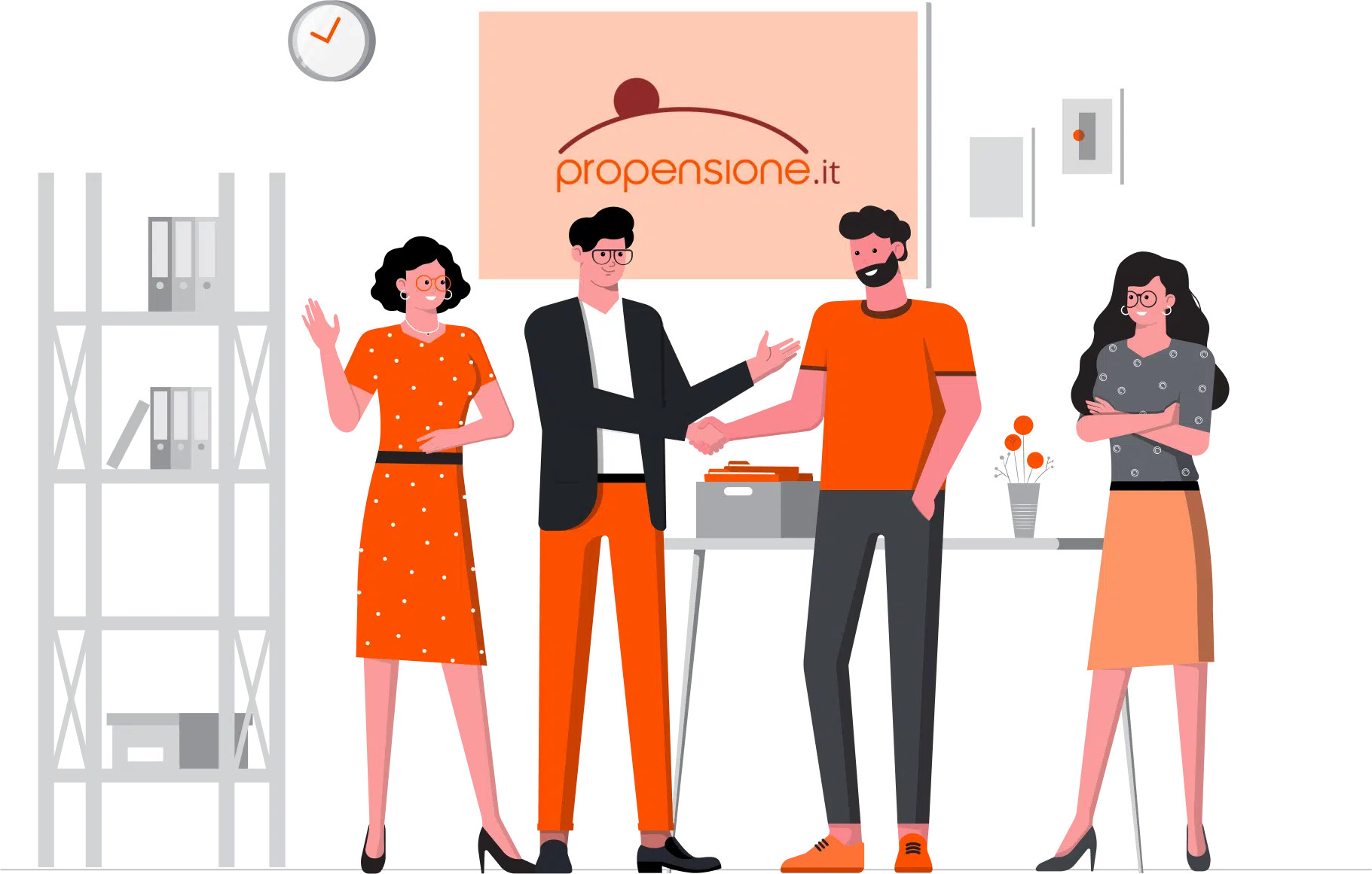 illustrazione team